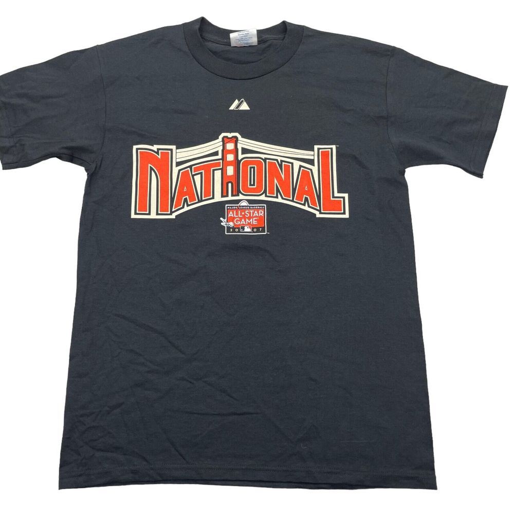 VINTAGE SF GIANTS Barry Bonds 2007 All-Star Shirt MLB Youth Large